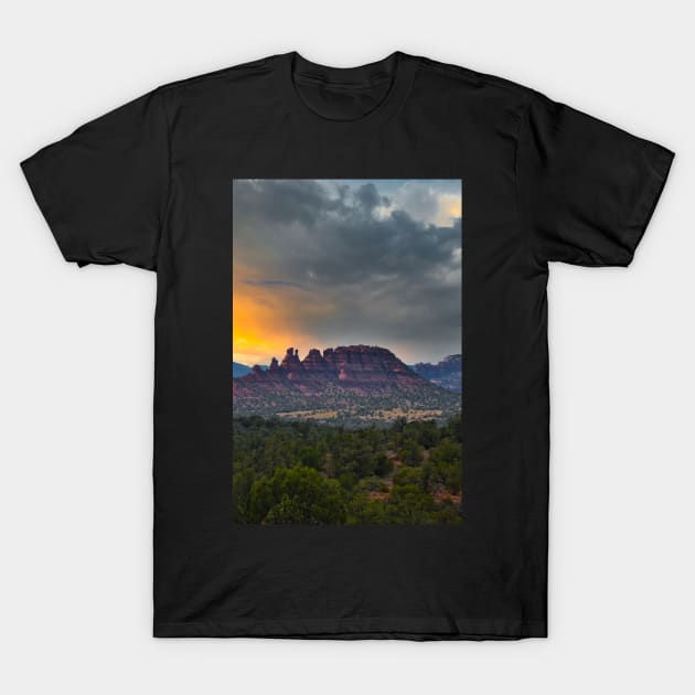 Sedona Sunset T-Shirt by LaurenGalanty